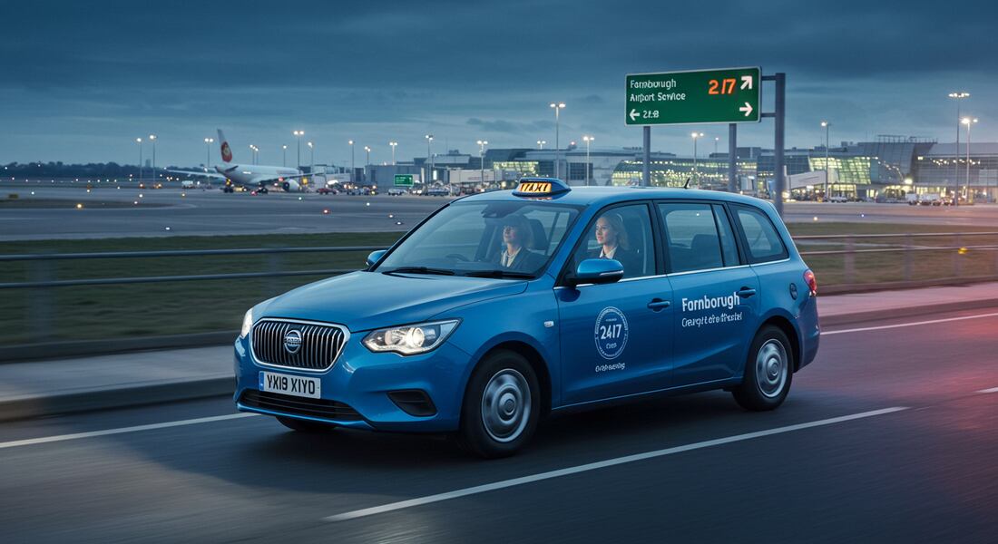 Farnborough taxis for airport transfers.