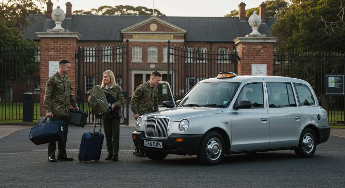 Deepcut Taxis is helping a military family with airport travel.