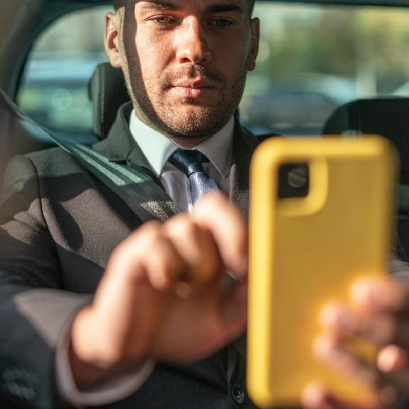 Person booking sandhurst taxi